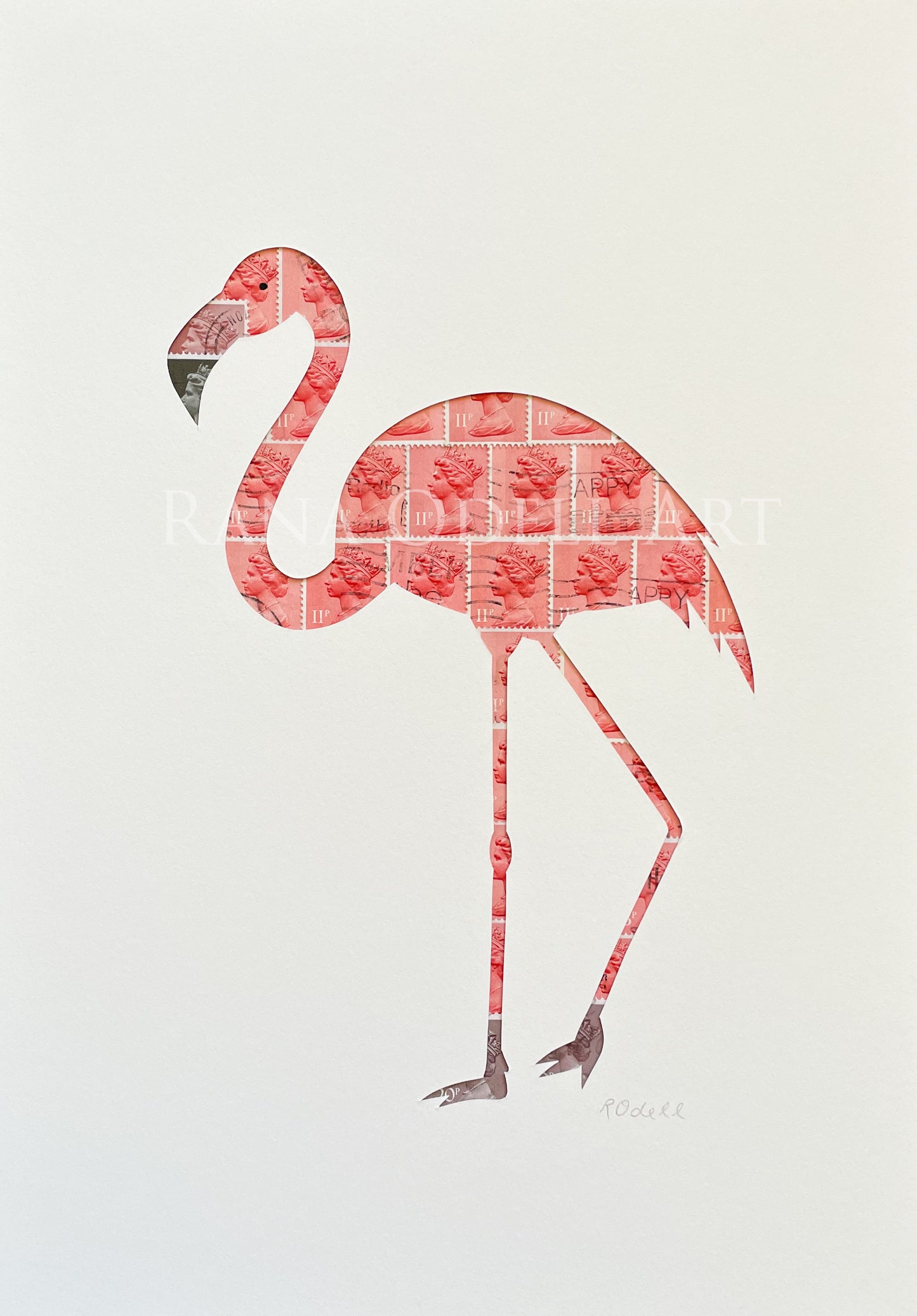 Flamingo, salmon pink, A4