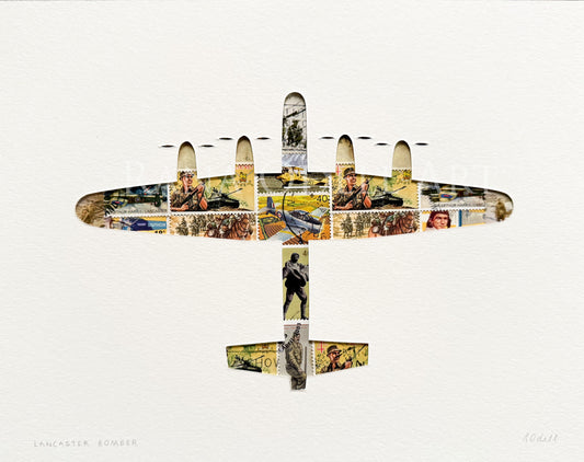 Lancaster Bomber, 8x10 inches