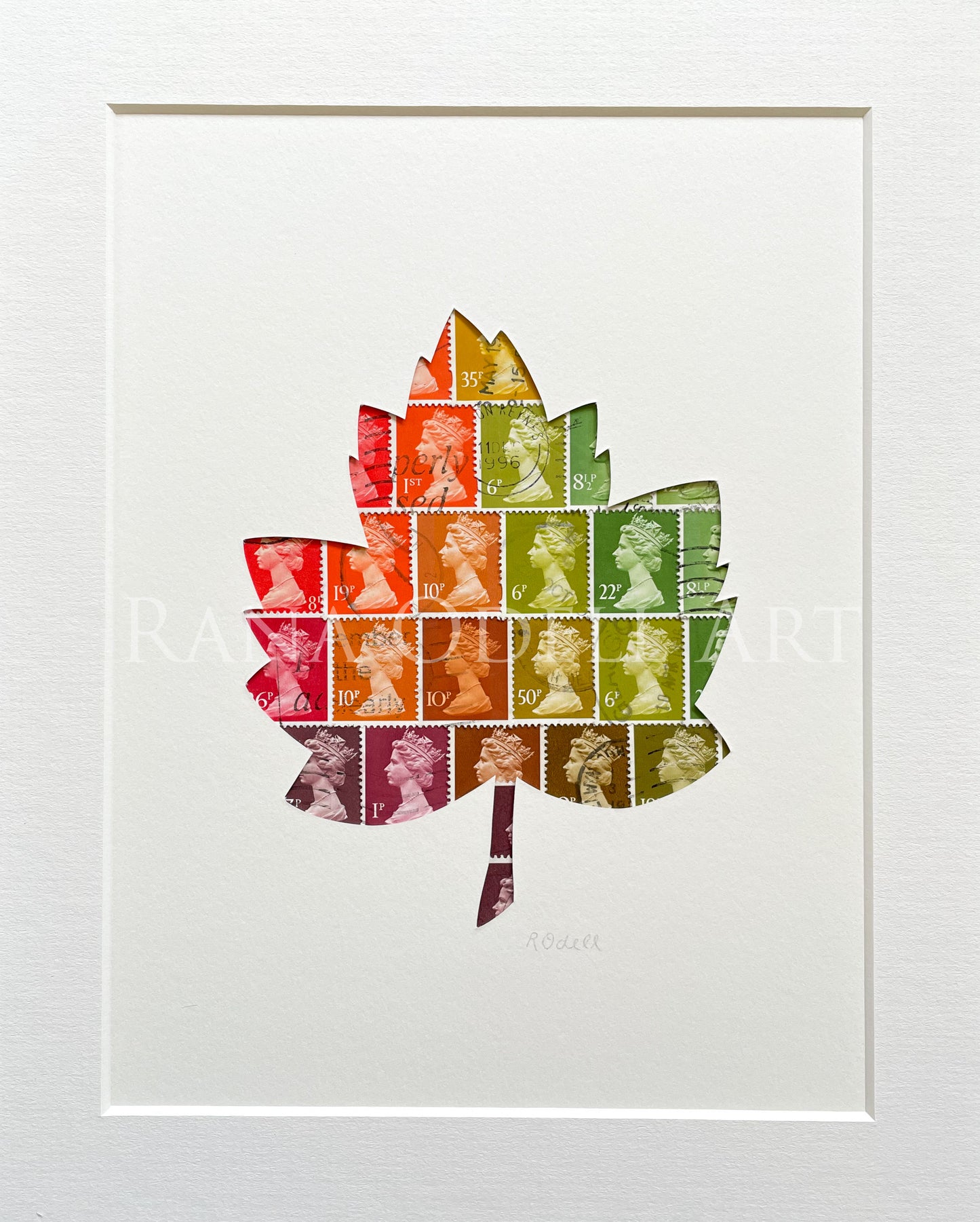 Autumn Leaf, 8x10 inches