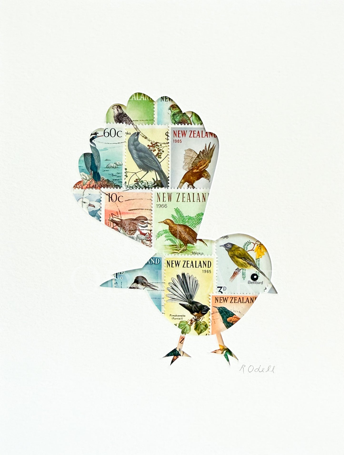 Fantail, 6x8 inches