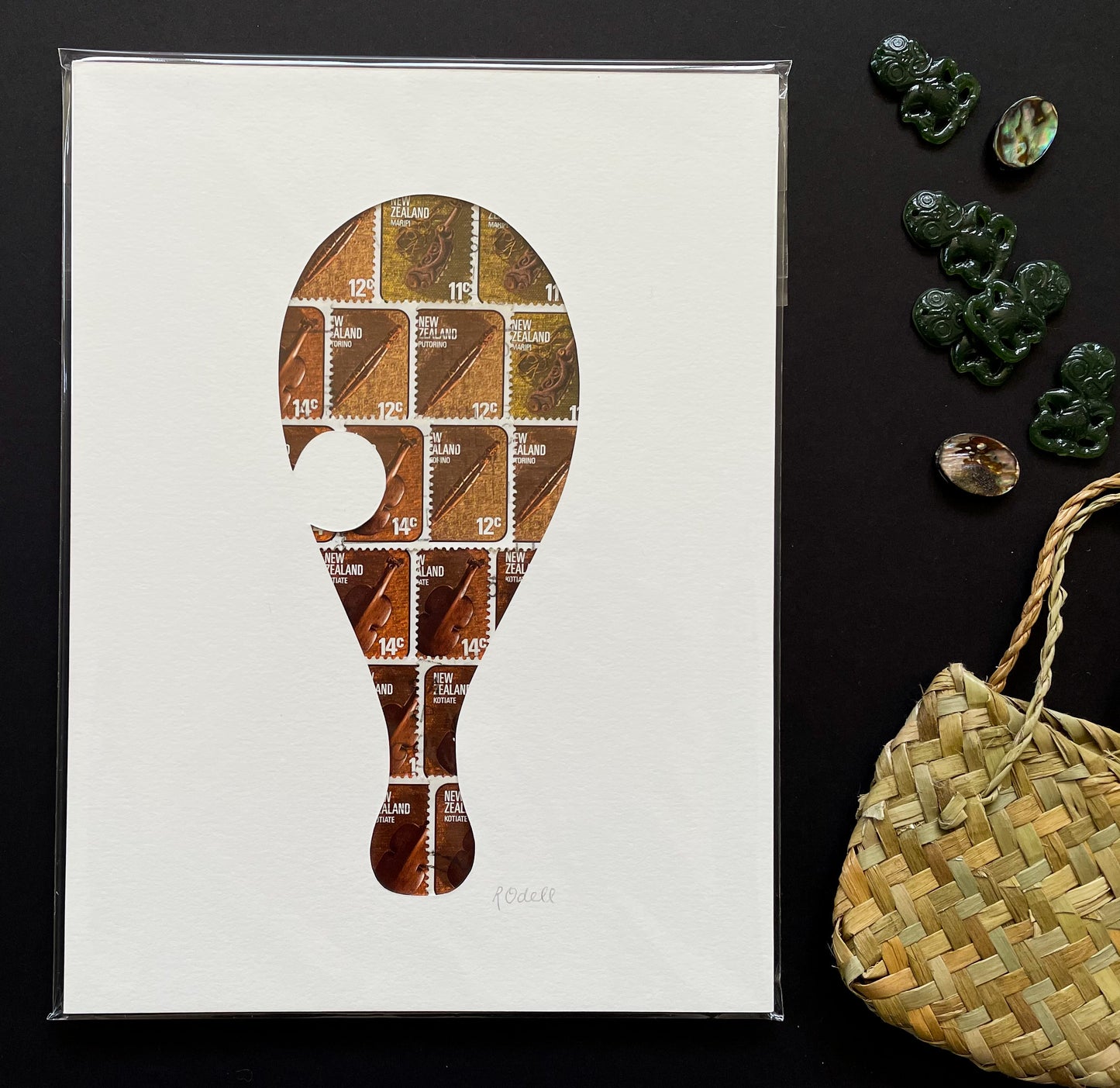 NZ Patu, 6x8 inches