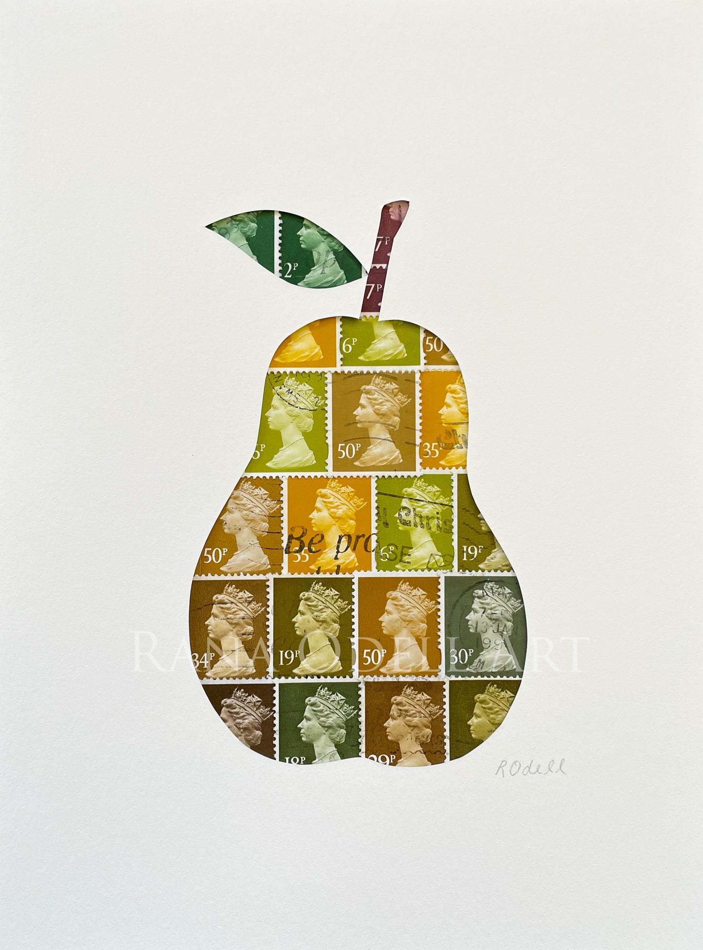 Autumn Pear, 6x8 inches