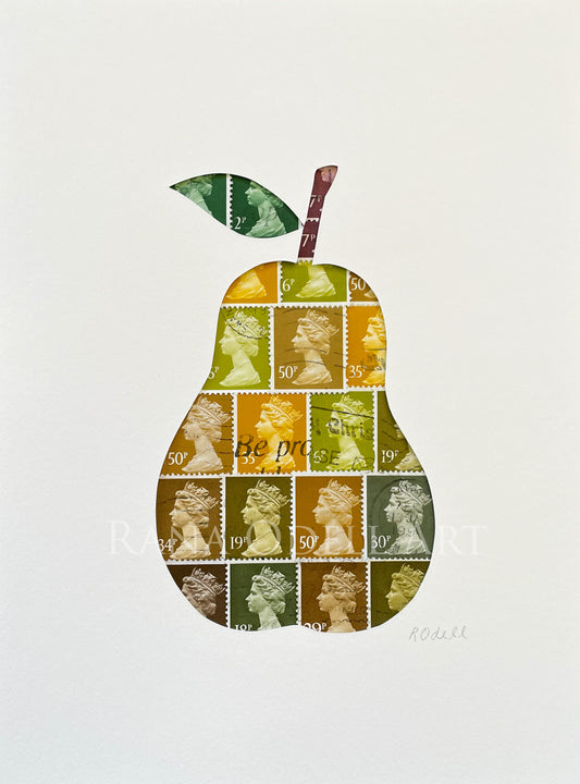 Autumn Pear, 6x8 inches