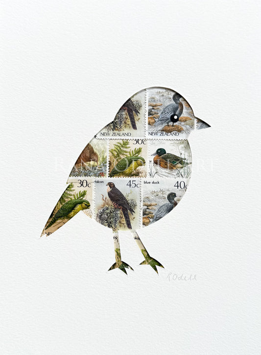 NZ Robin, 6x8 inches