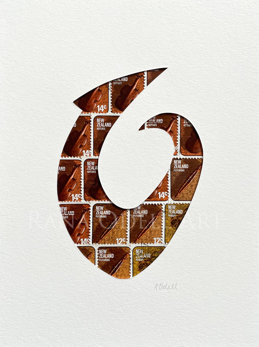 Hei Matau - fish hook, 6x8 inches