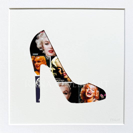 Marilyn High Heel - black, 8x8 inches