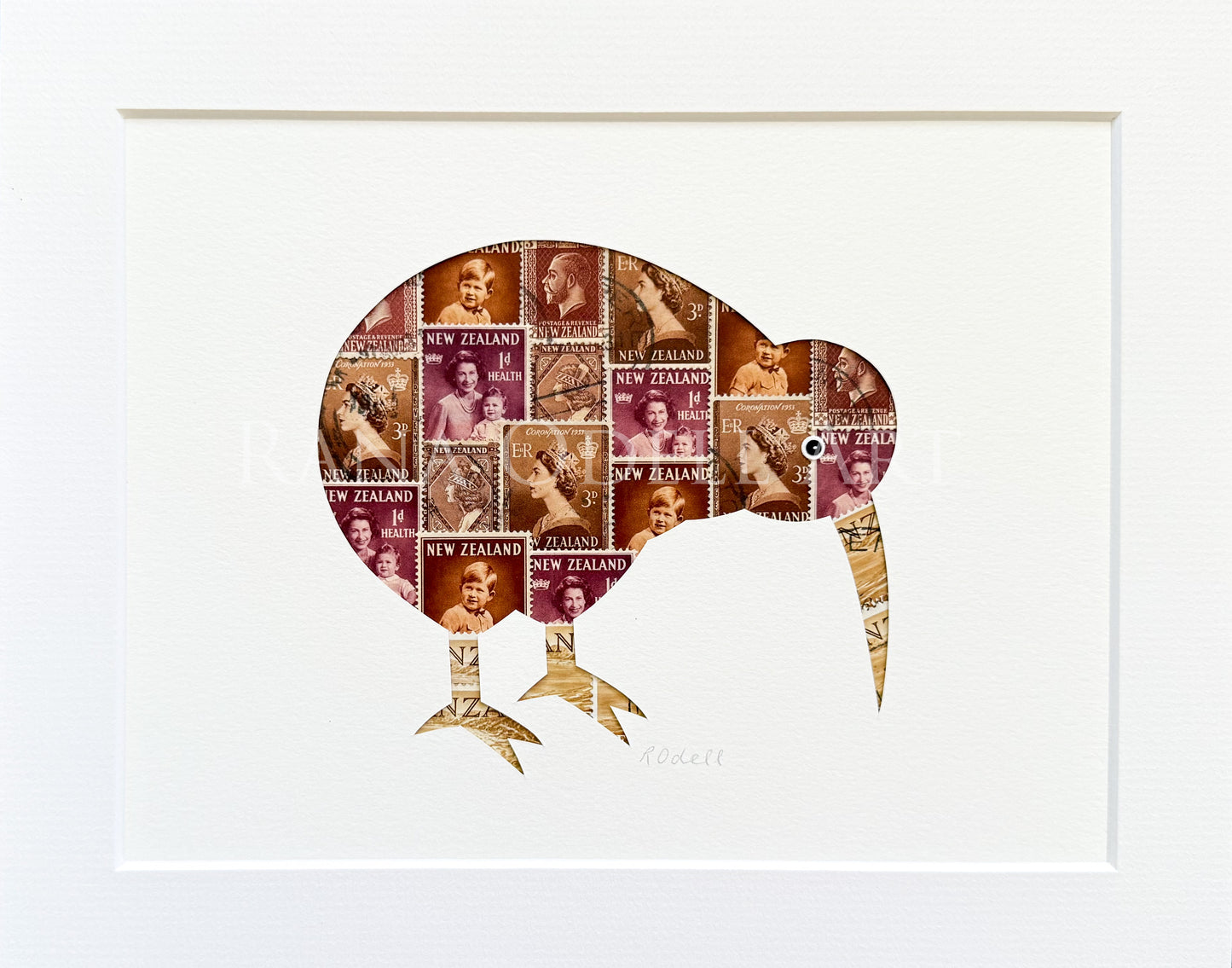 Kiwi, 8x10 inches (small with mat border)