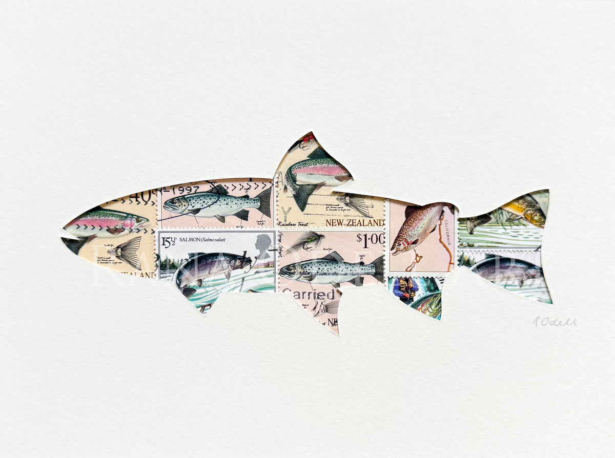 Trout, 6x8 inches