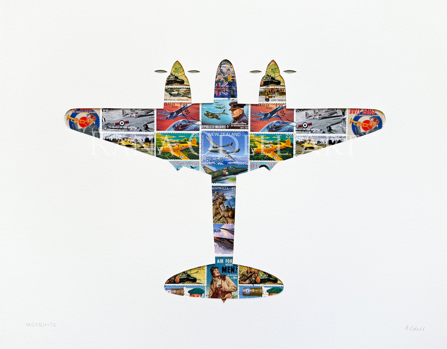 Mosquito plane, 11x14 inches