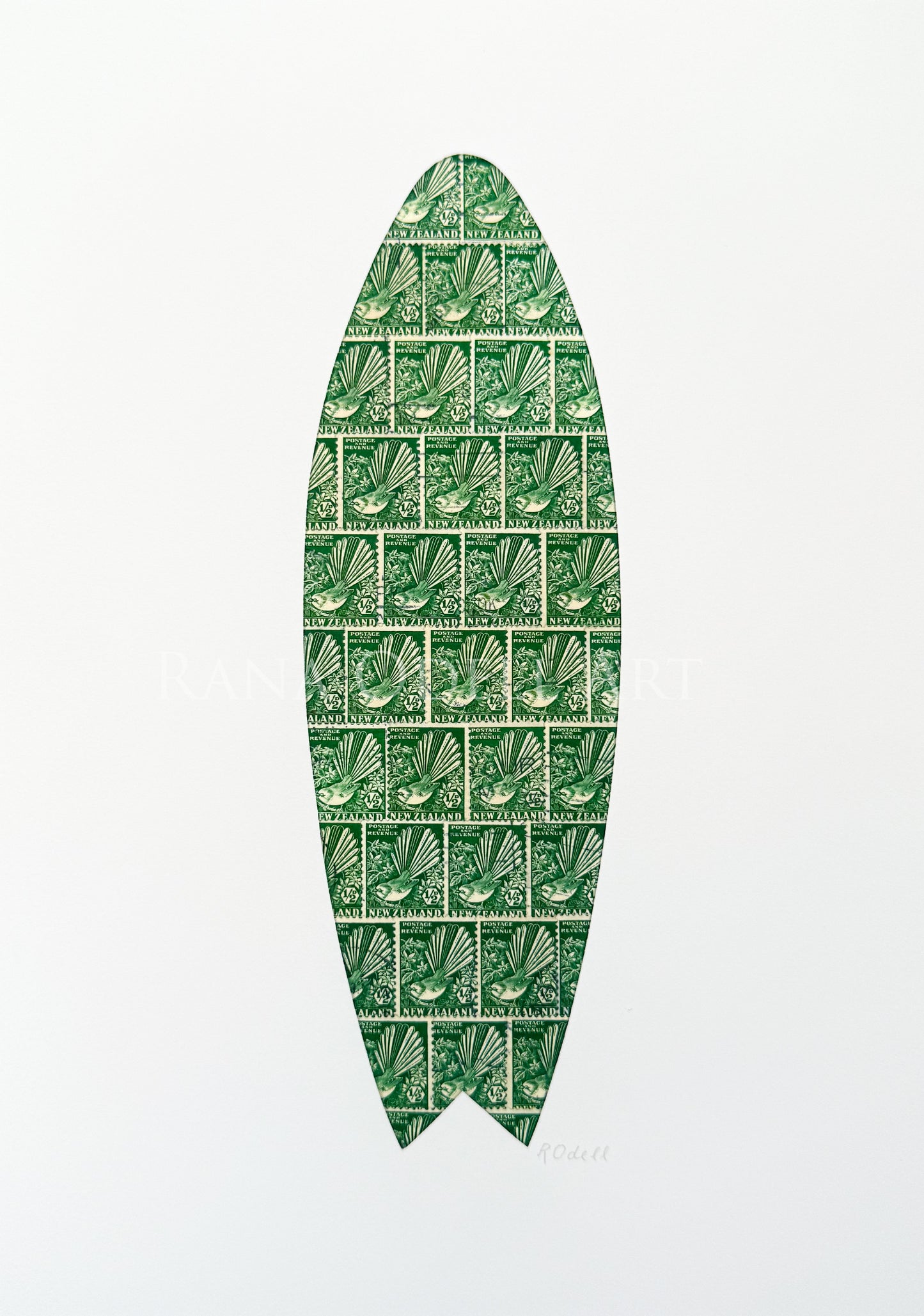 Surfboard, A4 Print