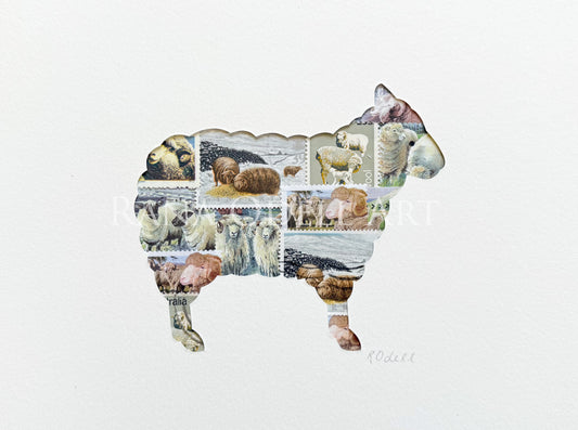 Sheep, 6x8 inches