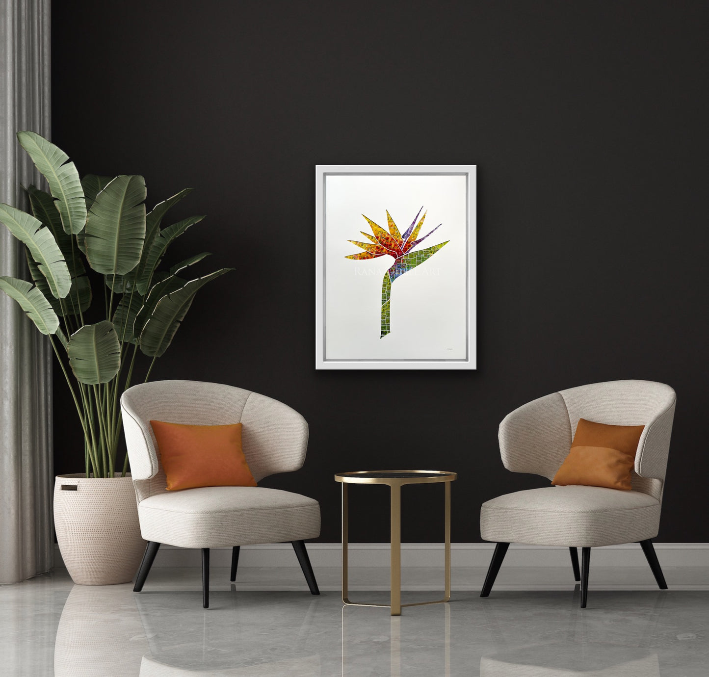 Bird of Paradise flower, 80x60cm