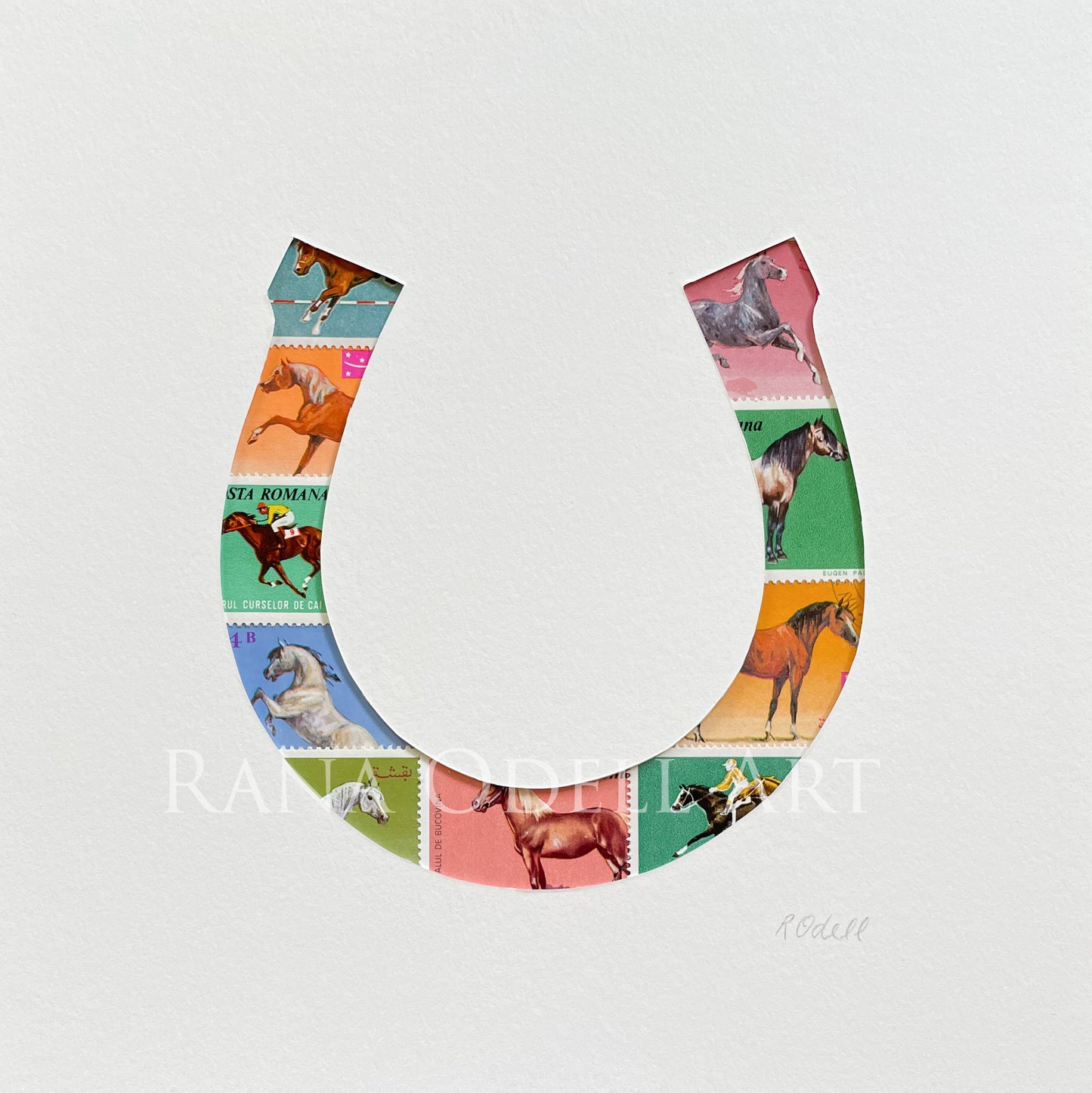 Horse Shoe, 8x8 inches