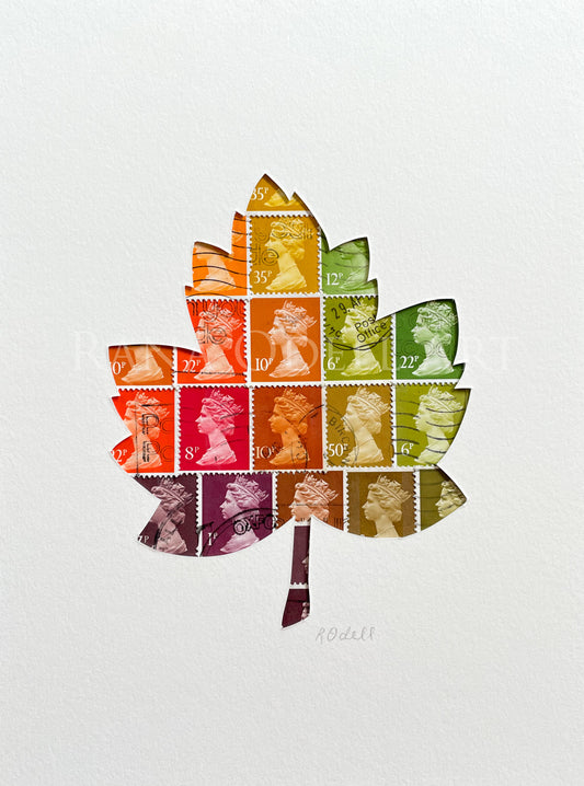 Autumn Leaf, 6x8 inches