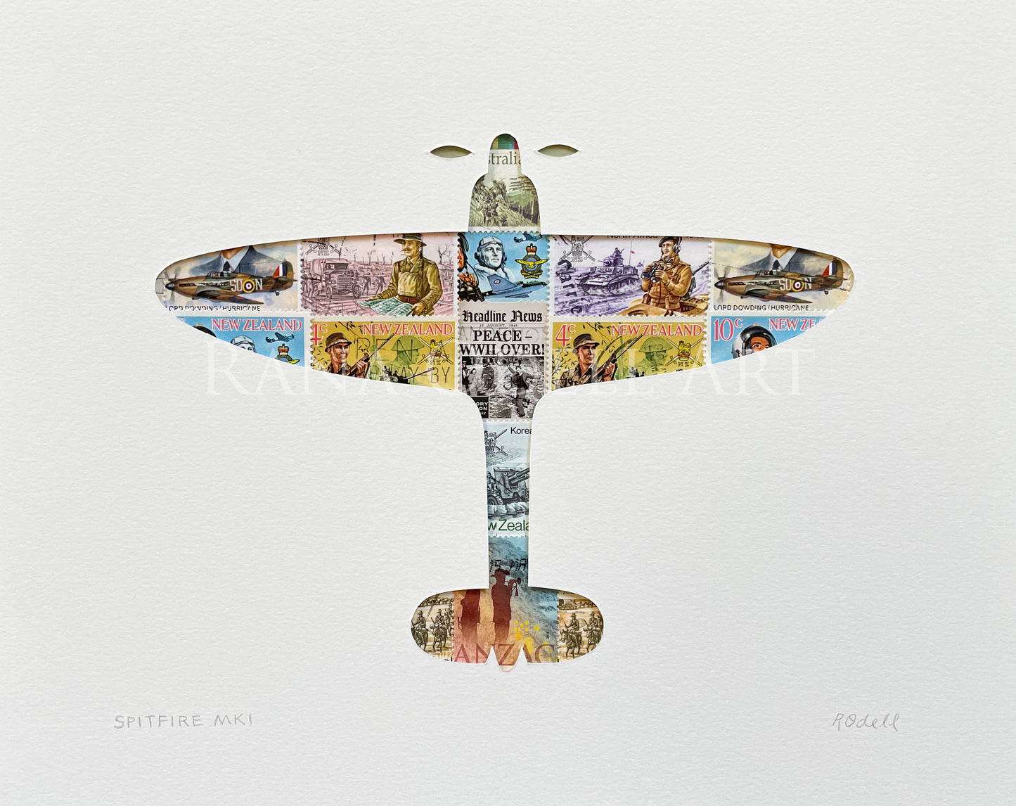 Spitfire Mk1, 8x10 inches