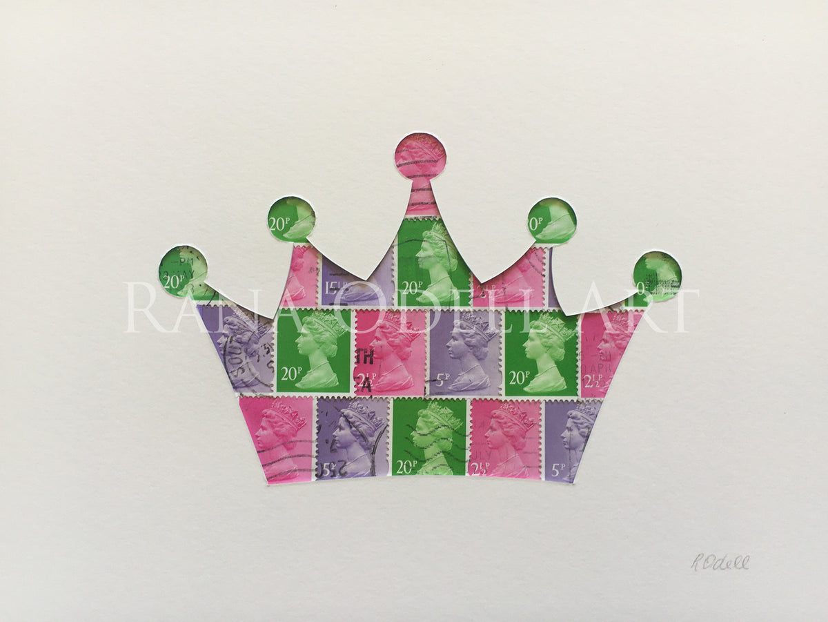 QEII Crown, 6x8 inches