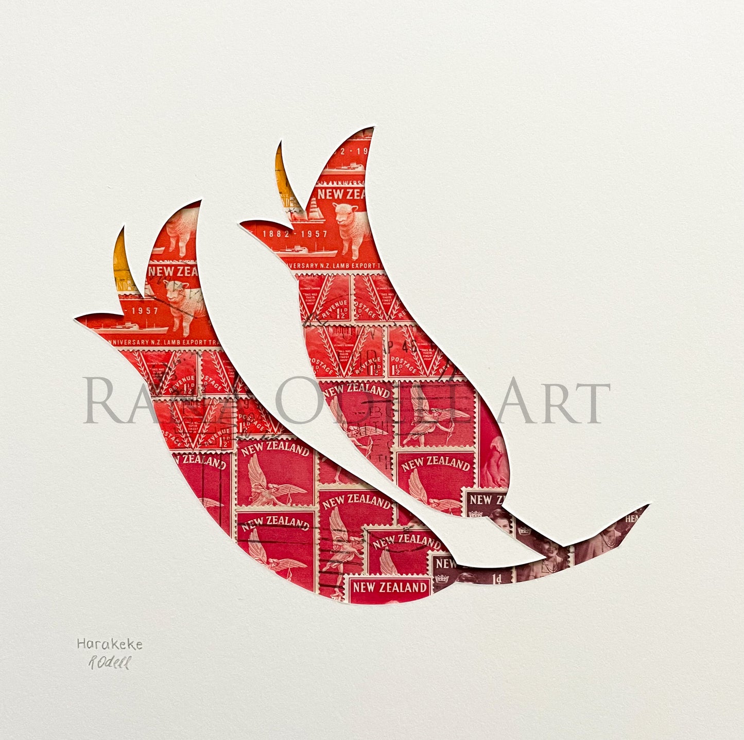 Harakeke, 8x8 inches