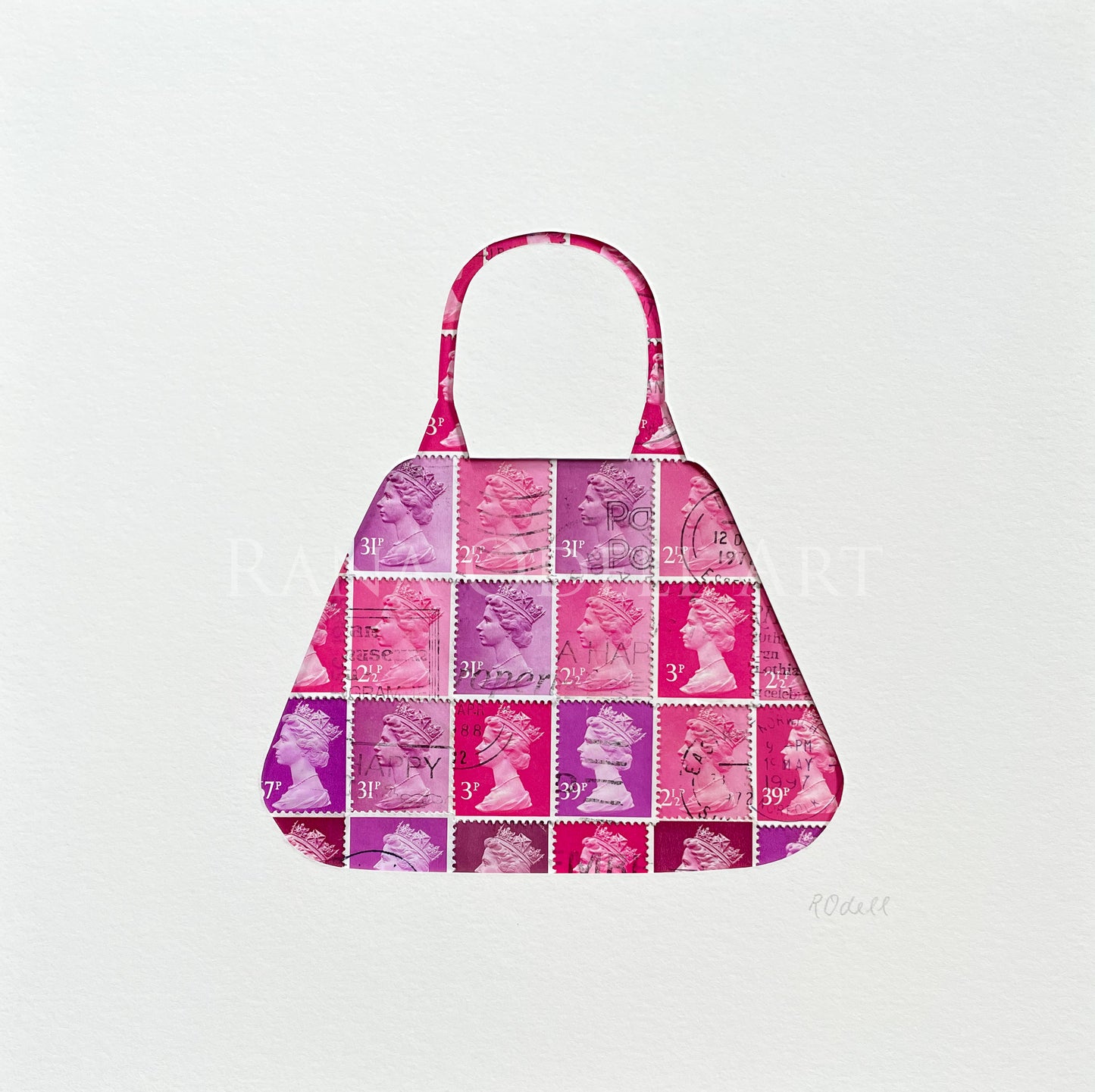 Handbag - QEII, 8x8 inches