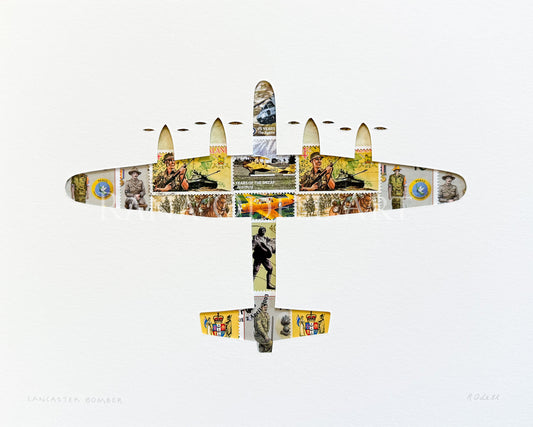Lancaster Bomber, 8x10 inches