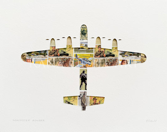 Lancaster Bomber, 8x10 inches