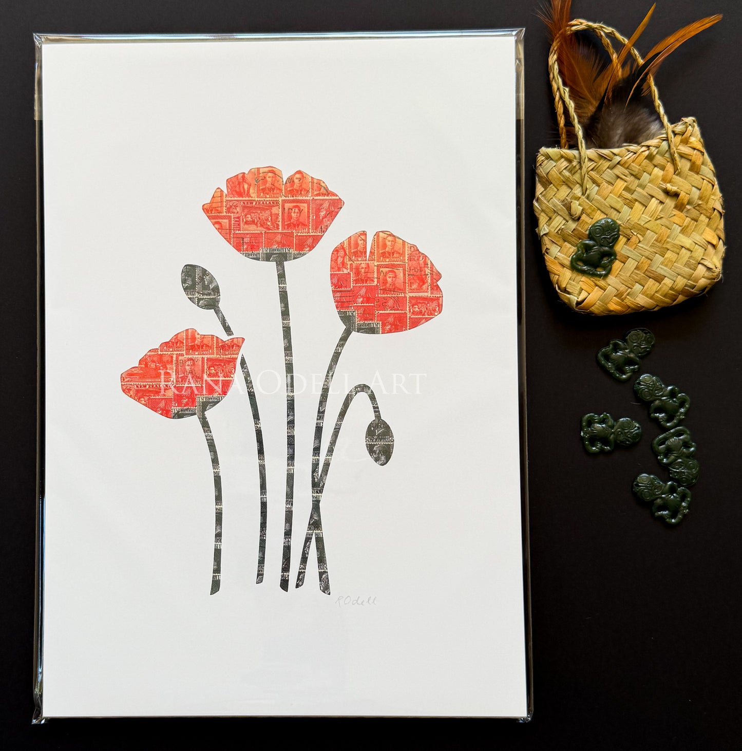 Poppies, A4 Print
