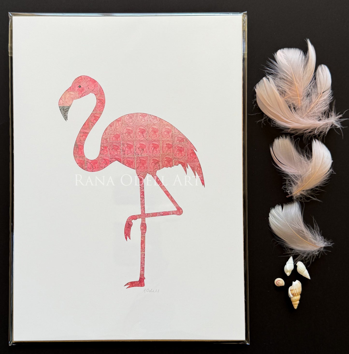 Flamingo, A4 Print