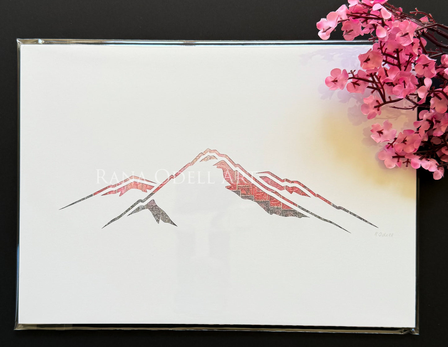 Mountain Range, A4 Print