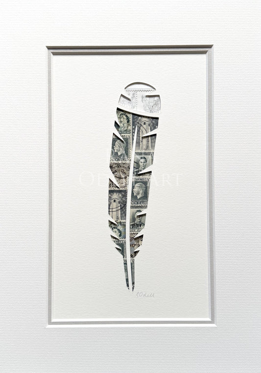 Huia Feather, A4