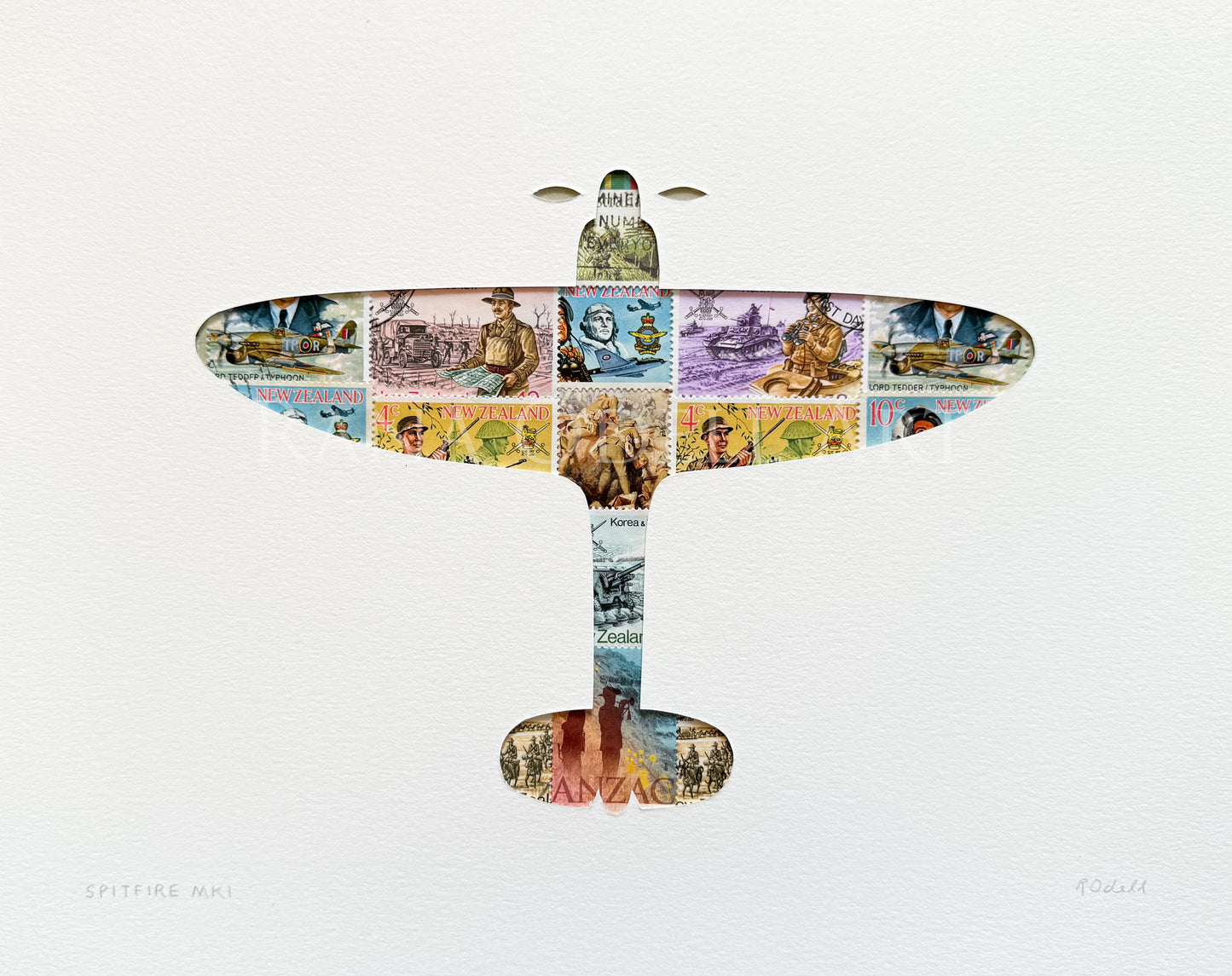 Spitfire Mk1, 8x10 inches
