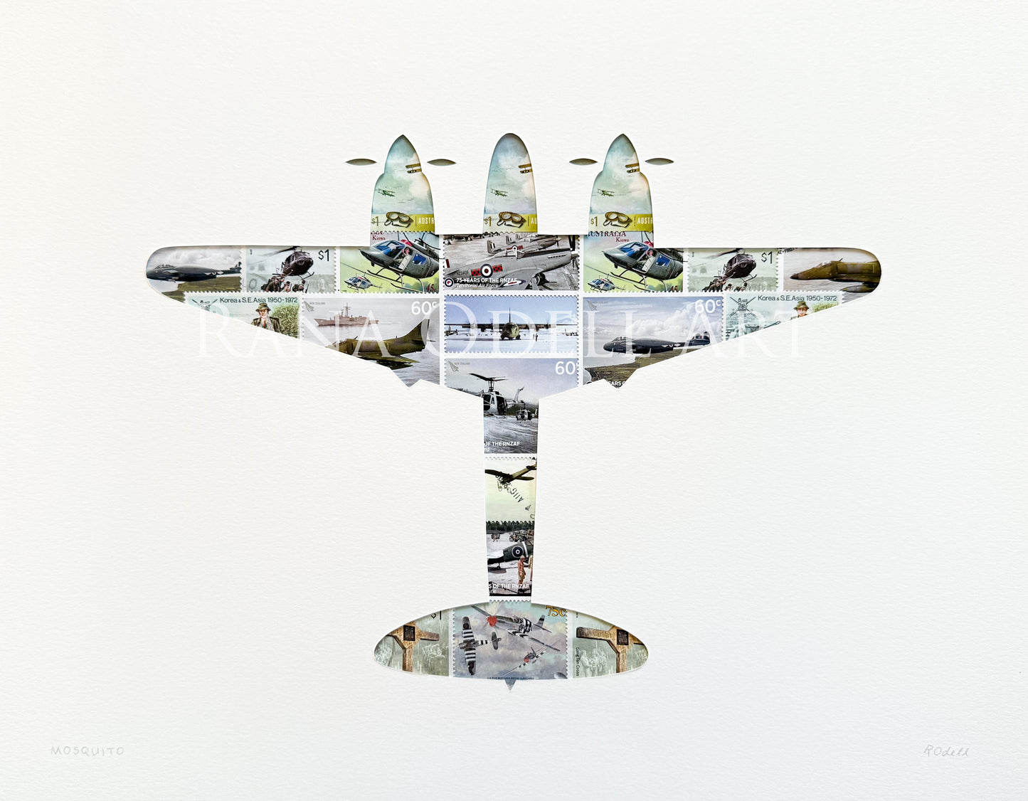 Mosquito plane, 11x14 inches