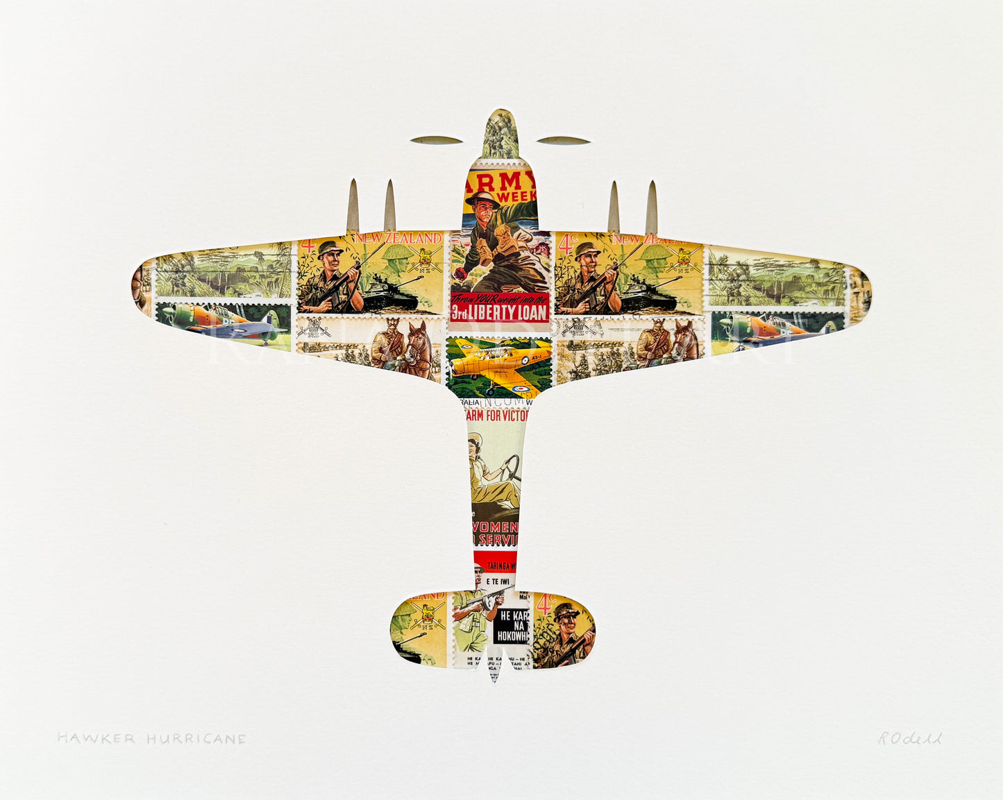 Hawker Hurricane, 8x10 inches