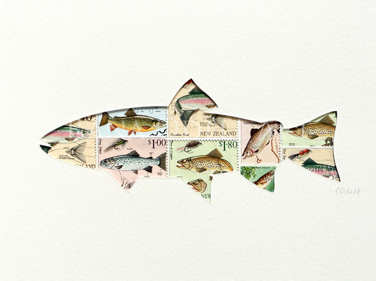 Trout, 6x8 inches