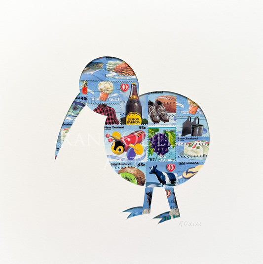 Kiwi-ana, 8x8 inches