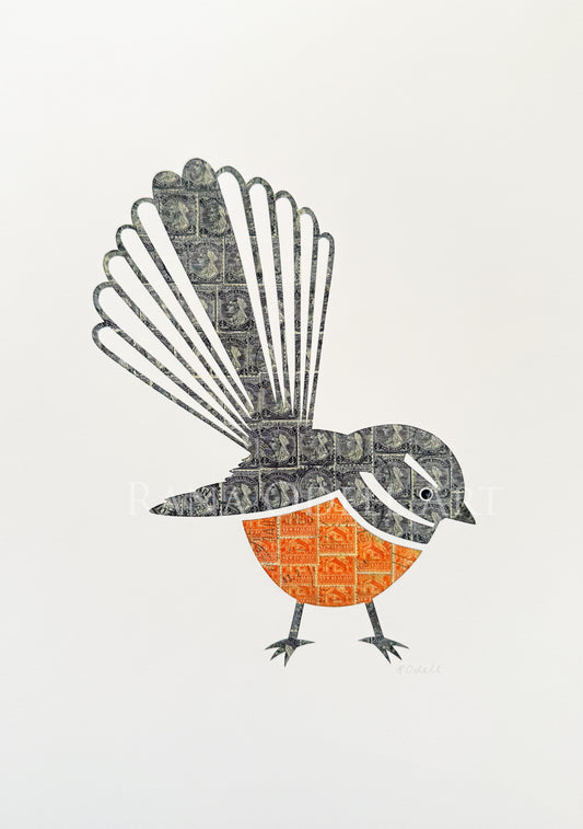 Fantail, A4 Print