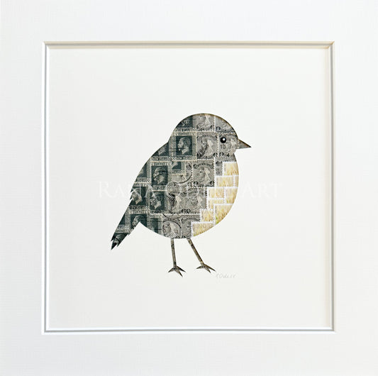 Kakaruwai (South Island Robin), 30x30cm