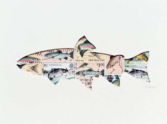 Trout, 6x8 inches