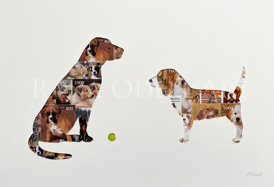 Lab and Spaniel